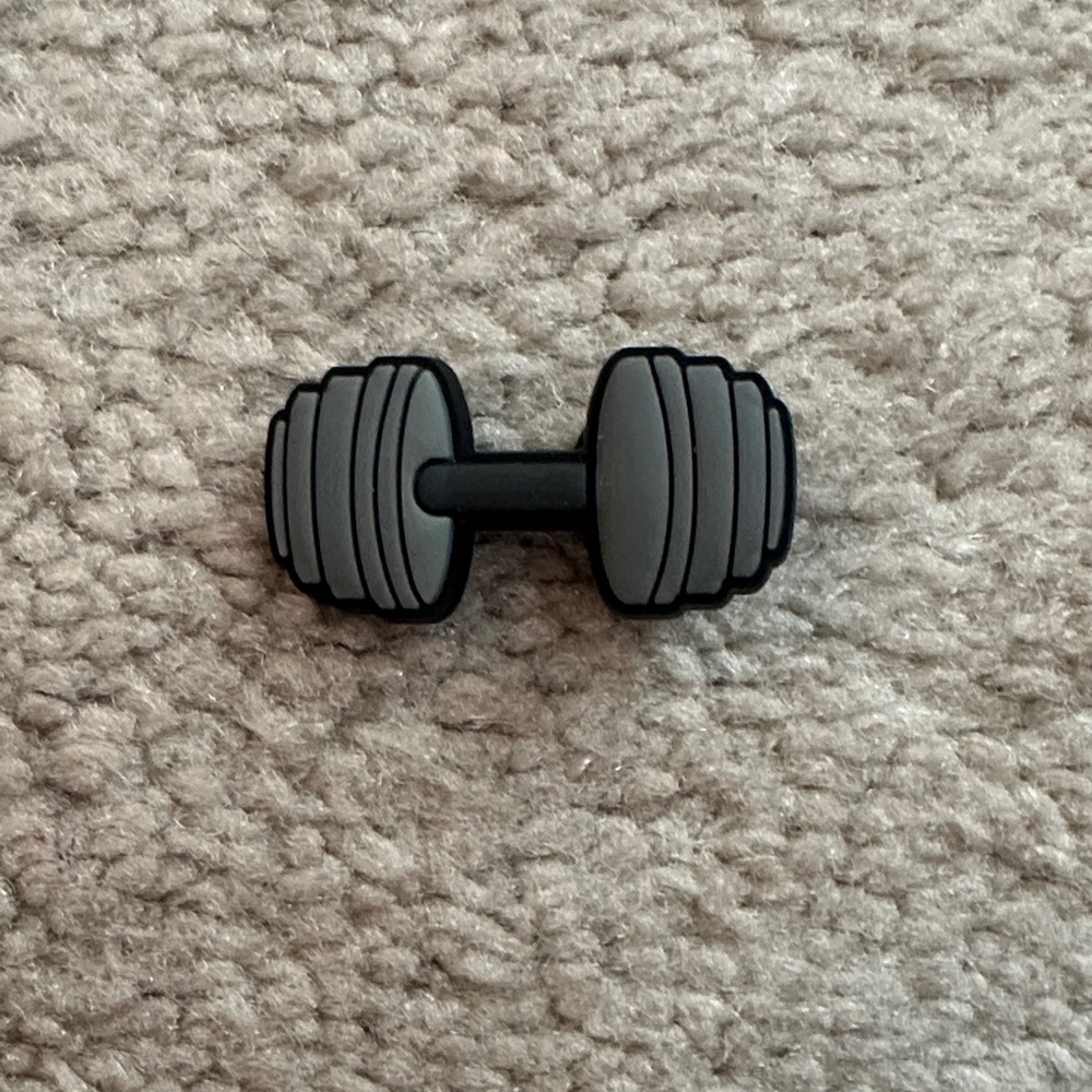 Gray Dumbbell Croc jibbitz